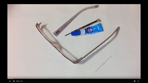 how to fix broken glasses arm with tape